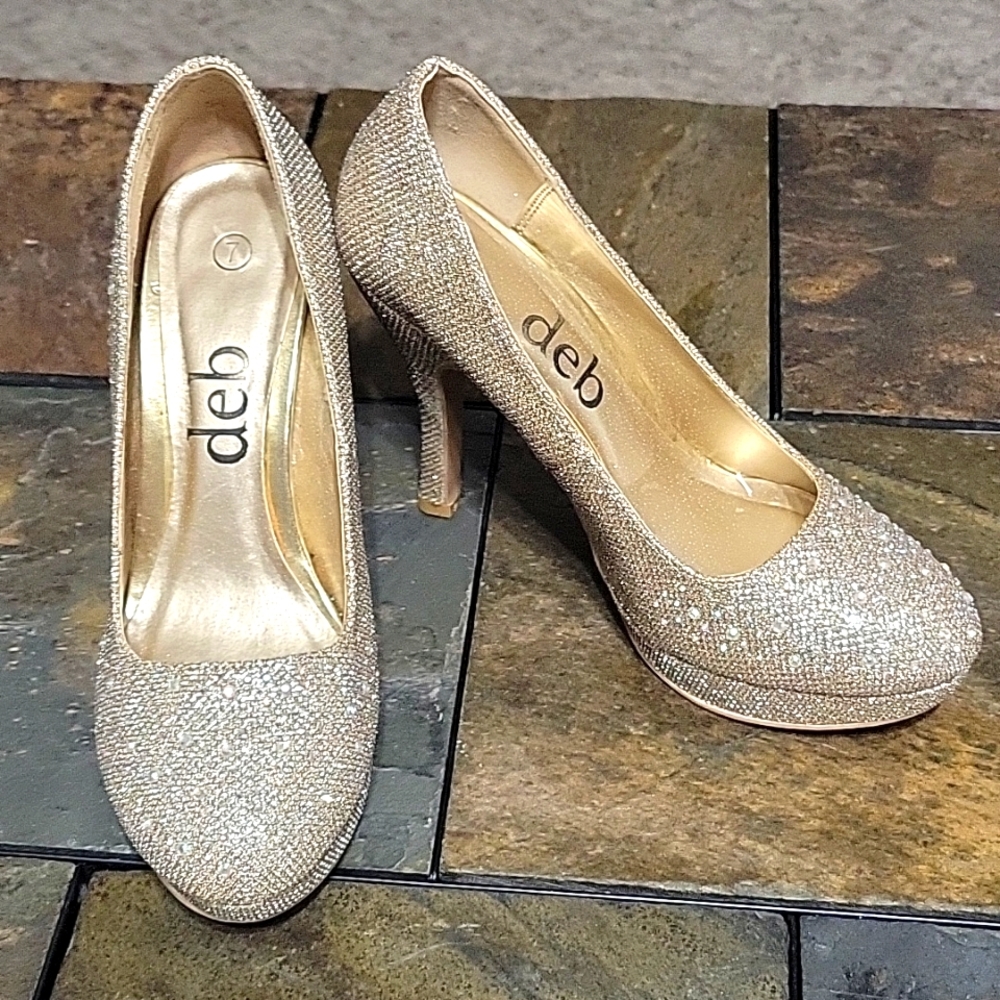 Glitter and glam 4 inch heels.